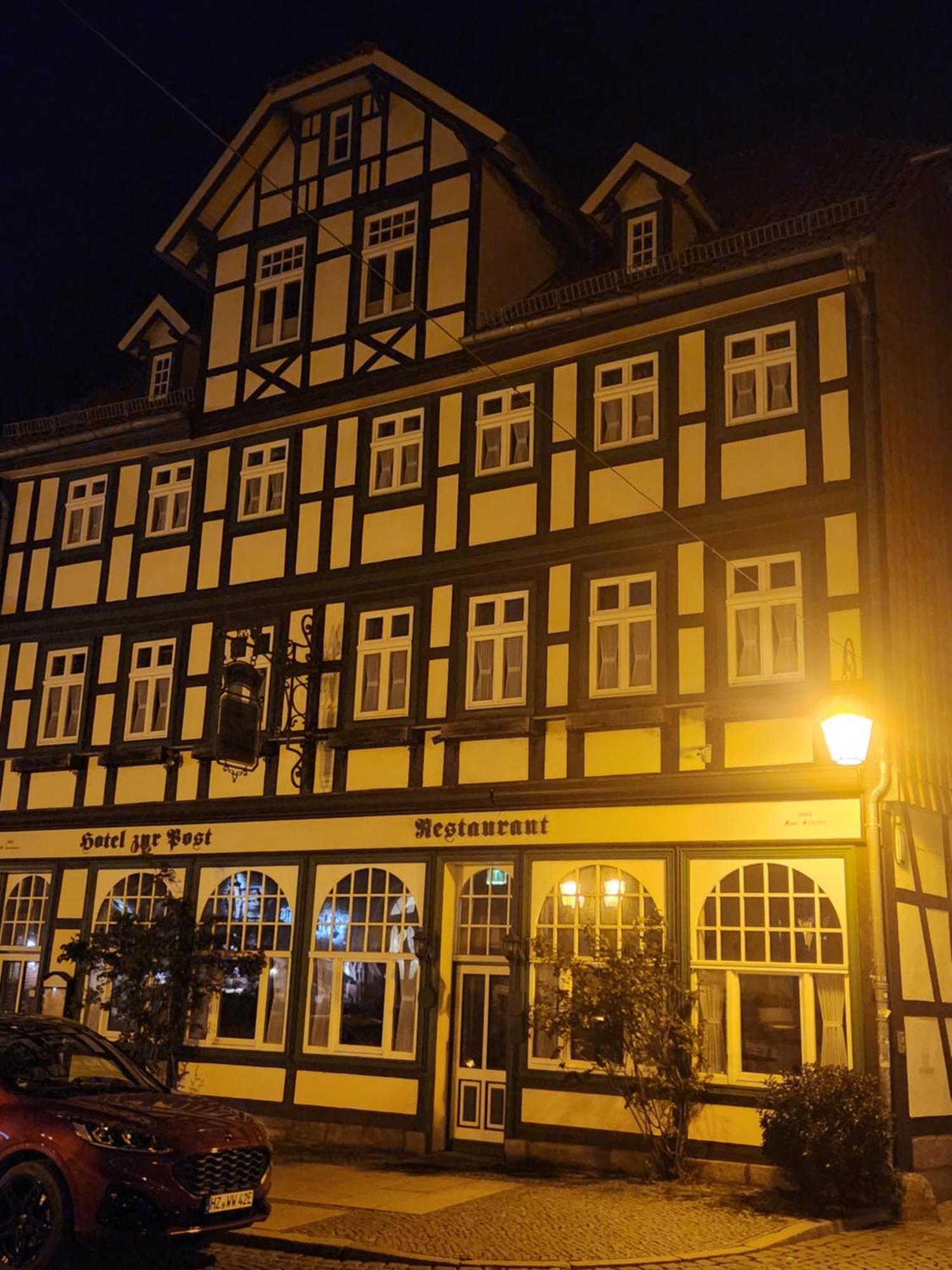 Hotel Garni Zur Post 韦尼格罗德 外观 照片
